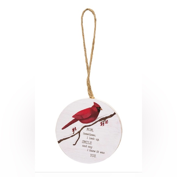 *Mom Round Cardinal Ornament - Picture 11 of 11